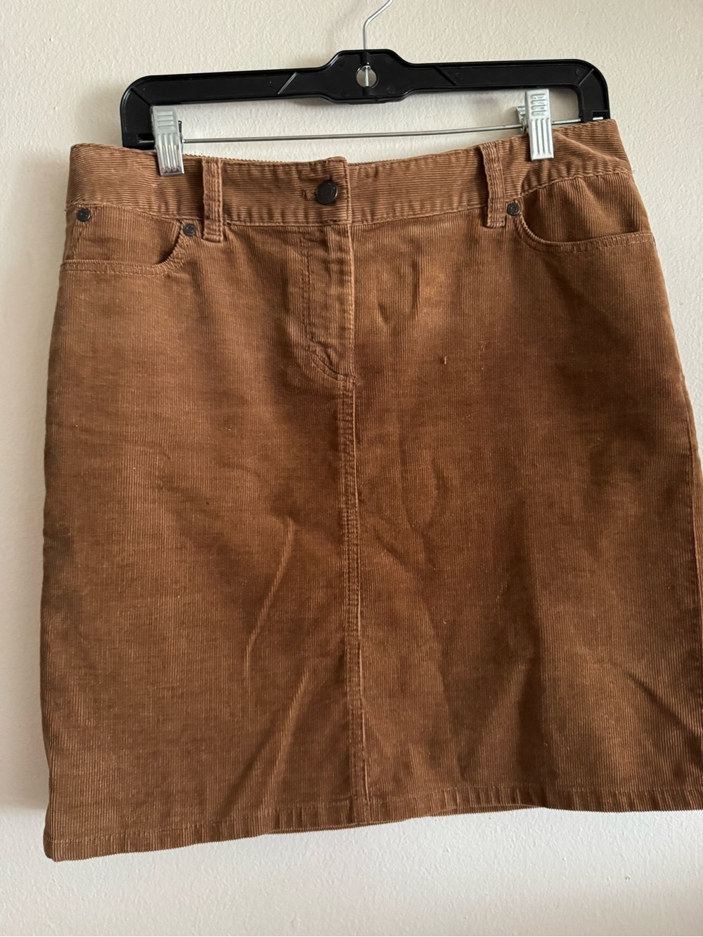 Talbots Brown Corduroy Mini Skirt
